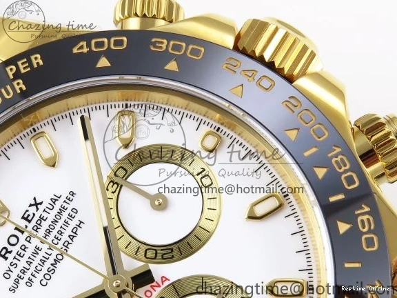 0401 Minimalist DAYTONA 116518 APSF 1:1 BEST EDITION WHITE DIAL ON OYSTERFLEX RUBBER STRAP SH 1781